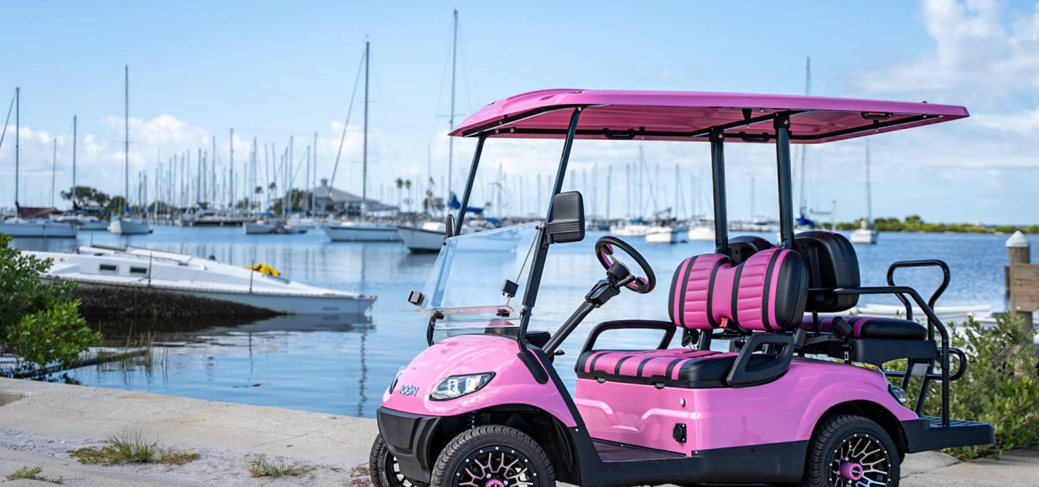 pink golf carts for sale - golf carts in florida